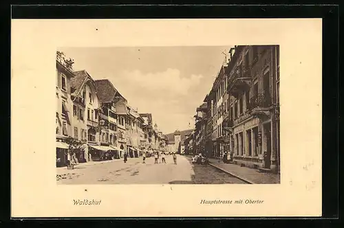 AK Waldshut, Hauptstrasse mit Obertor
