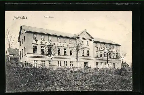 AK Stadtsulza, Technikum, Gebäudeansicht