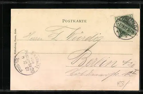 Passepartout-AK Essen /Ruhr, Stadttheater, Vorhang im Stadttheater