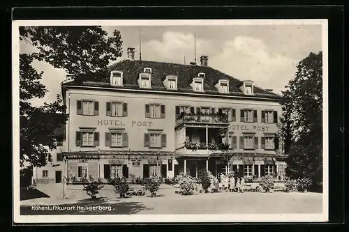 AK Heiligenberg, Hotel Post im Höhenluftkurort