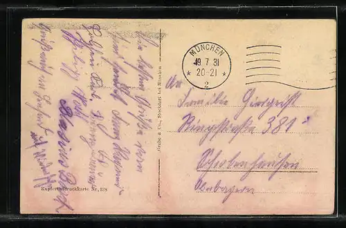 AK München, Ortsansicht mit Frauenkirche