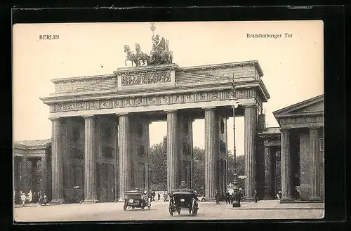 AK Berlin, Brandenburger Tor von Osten