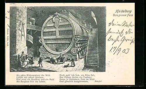 AK Heidelberg, Das grosse Fass