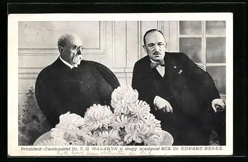AK Edvard Benes und Präsident Masaryk (TGM)
