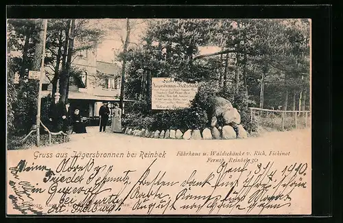 AK Reinbek, Waldschänke Jägersbronnen, Fährhaus
