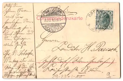 Relief-AK Meran, Totalansicht aus der Vogelschau