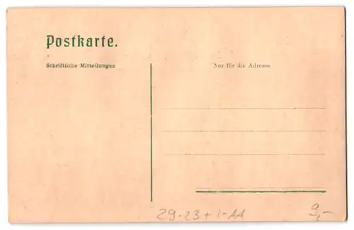 Relief-AK Meran, Totalansicht mit Gebirgspanorama