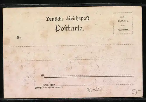 AK Vorpostengefecht bei Bau, 9. April 1848