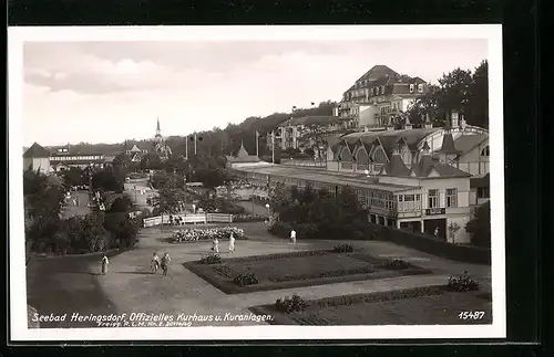 AK Heringsdorf, Offizielles Kurhaus u. Kuranlagen