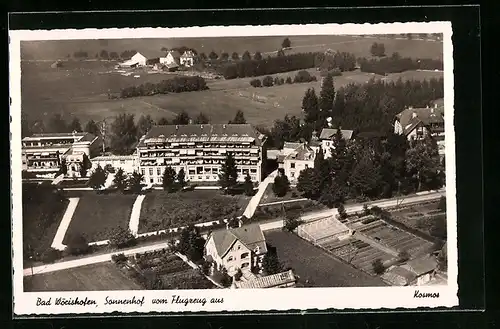 AK Bad Wörishofen, Hotel Sonnhof vom Flugzeug aus