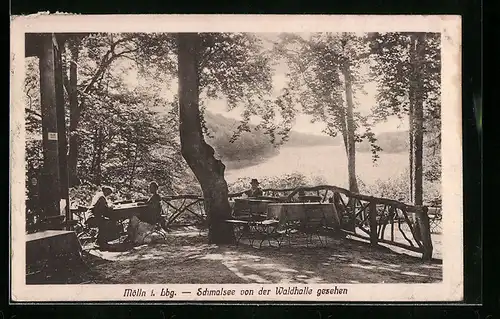 AK Mölln i. Lbg., Schmalsee von der Waldhalle aus