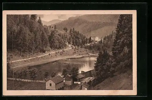 AK Oberaudorf, Ansicht vom Luegsteinsee