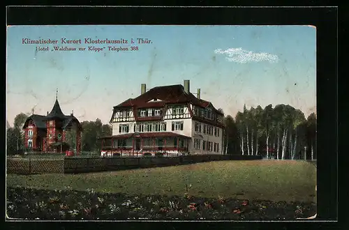 AK Klosterlausnitz i. Thür., Hotel Waldhaus zur Köppe