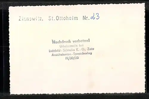 AK Zinnowitz, St. Ottoheim, Sicht vom Wald aus