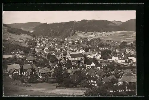 AK Steinach /Thür., Ortsansicht aus der Vogelschau