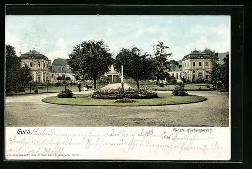 AK Gera, Fürstl. Küchengarten