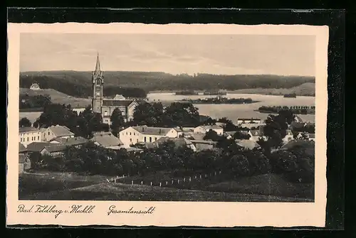 AK Bad Feldberg i. Mecklb., Totalansicht des Ortes