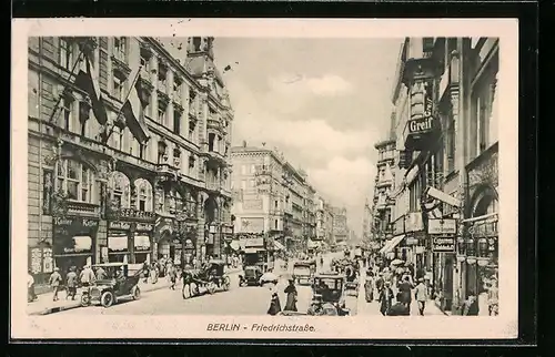 AK Berlin, Partie in der Friedrichstrasse
