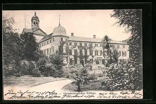 AK Eutin, Grossherzogliches Schloss, Gartenansicht