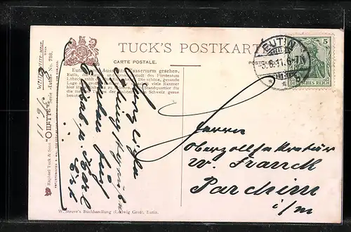 AK Eutin, Blick vom Aussichts-Wasserturm