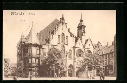 AK Hildesheim, Partie am Rathaus