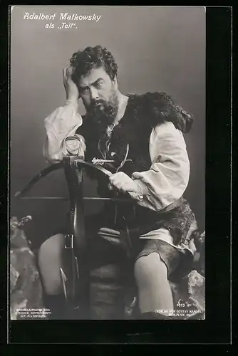 AK Schauspieler Adalbert Matkowsky als Tell