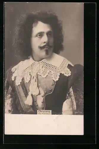 AK Schauspieler Christians im Kostüm