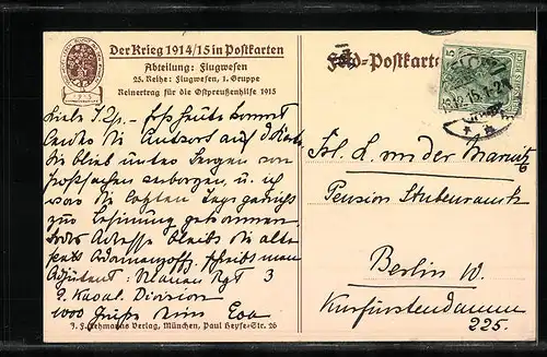 AK Französisches Wasserflugzeug (Breguet Doppeldecker)