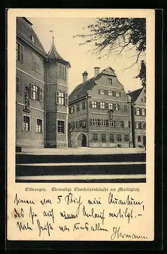 AK Ellwangen, Ehemalige Chorherrenhäuser am Marktplatz