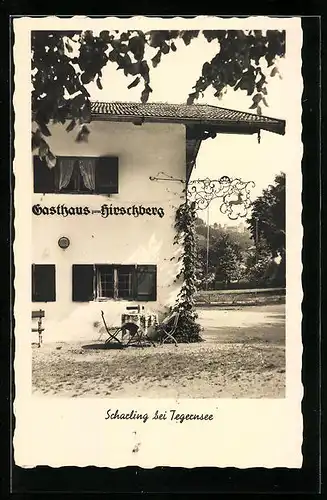 AK Scharling b. Tegernsee, Gasthof zum Hirschberg