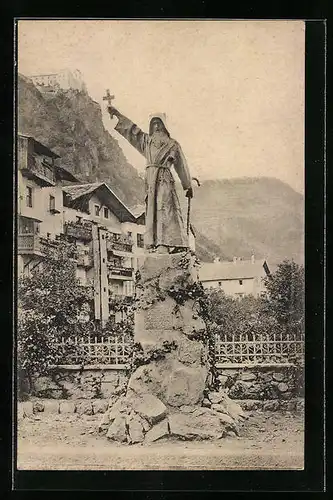 AK Klausen, Haspinger Denkmal, enthüllt am 6.9.1908