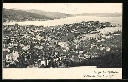 AK Bergen, Bergen fra Fjeldveien