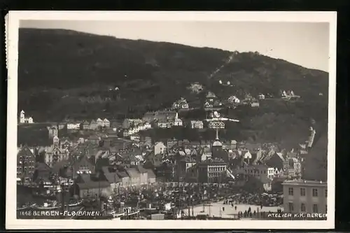 AK Bergen, Teilansicht mit Seilbahn