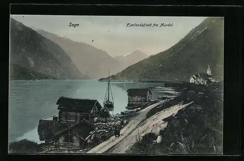 AK Sogn, Fjaerlandsfjord fra Mundal