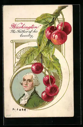 Künstler-AK Washington, the Father of his Country