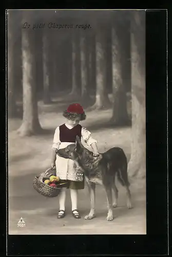 Künstler-AK Le Petit Chaperon rouge
