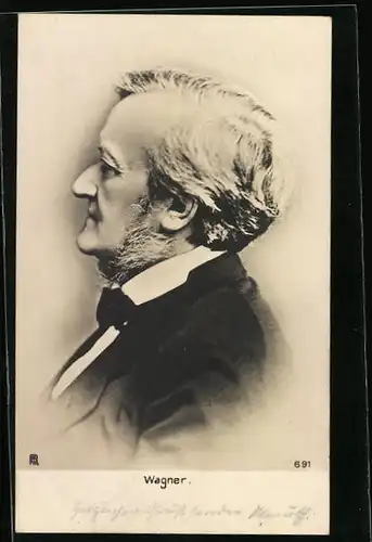 AK Portrait von Wagner im Anzug