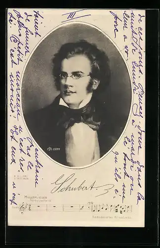 AK Schubert, Musikerportrait, Müllerlieder