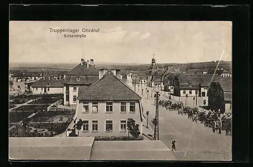 AK Ohrdruf, Kaiserstrasse im Truppenlager