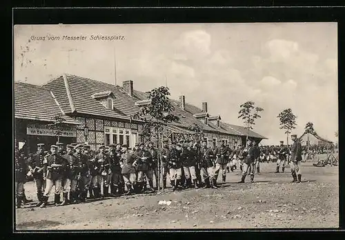 AK Messel, Schiessplatz mit Soldaten