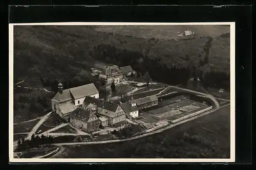 AK Kreuzberg /Rhön, Totalansicht aus der Vogelschau