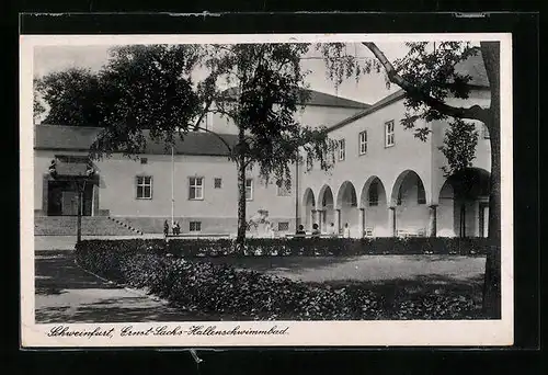 AK Schweinfurt, Ernst-Sachs-Hallenschwimmbad mit Park