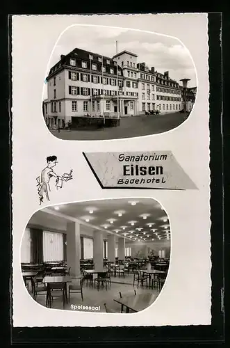 AK Bad Eilsen, Badehotel Sanatorium Eilsen, Speisesaal