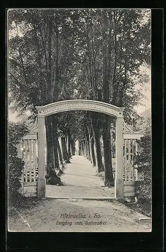 AK Kleinwelka i. Sa., Eingang zum Gottesacker
