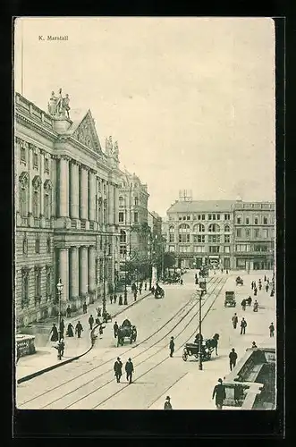 AK Berlin, Strassenverkehr am K. Marstall