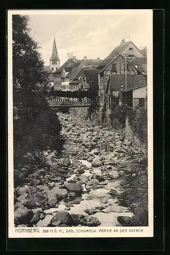 AK Hornberg /Bad. Schwarzwald, Partie an der Gutach
