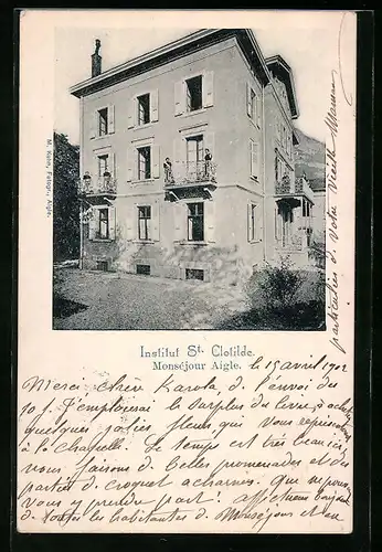 AK Aigle, Institut St. Clotilde, Monséjour Aigle, Gebäudeansicht