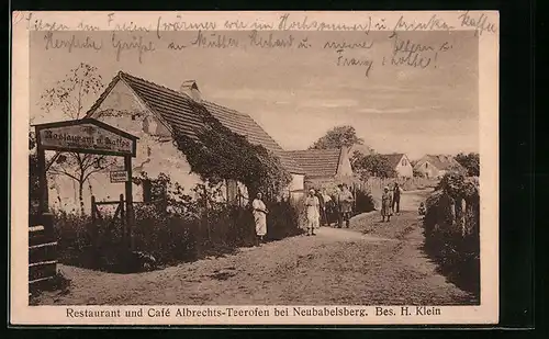 AK Berlin-Wannsee, Albrechts-Teerofen, Gleichnamiges Restaurant und Cafe von H. Klein