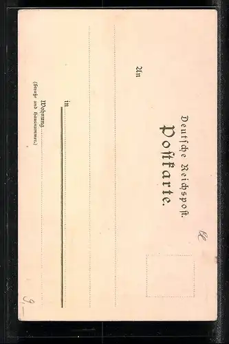 Lithographie Triberg, Partie am Wasserfall