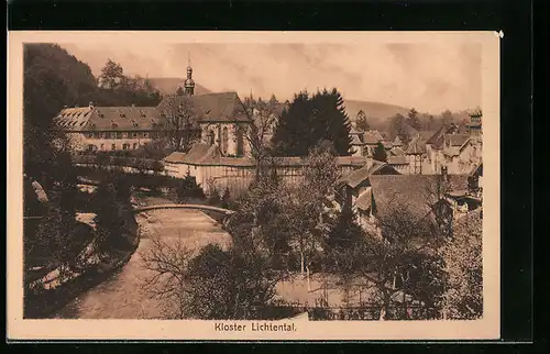 AK Lichtental, Blick aufs Kloster Lichtental